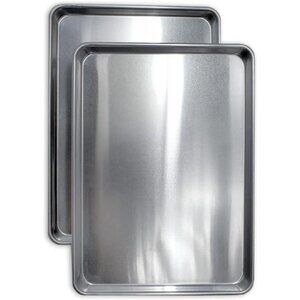 Cookie Sheet Pan - 2 Pack Aluminum Half Sheet Baking Pang - 13x18 Baking Sheet